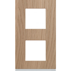 Πλαίσιο 4 Στοιχείων Σε 2 Θέσεις Κάθετο Καφέ Δρυς Gallery WXP4742 HAGER