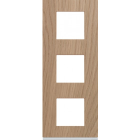 Πλαίσιο 6 Στοιχείων Σε 3 Θέσεις Κάθετο Καφέ Δρυς Gallery WXP4743 HAGER