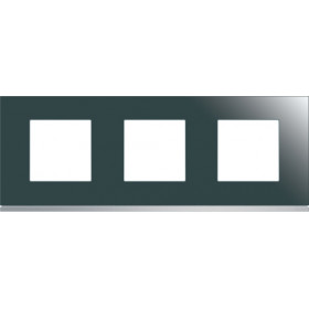 Πλαίσιο 6 Στοιχείων Σε 3 Θέσεις Οριζόντιο Γκρι Gallery WXP5013 HAGER