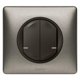 Ασύρματος Διακόπτης Διπλός Γραφίτης 064894 Celiane with Netatmo®