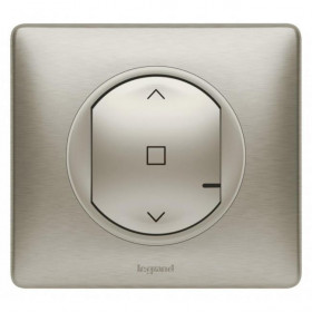 Ενσύρματος Διακόπτης Ρολών Τιτάνιο 067776A Celiane with Netatmo®