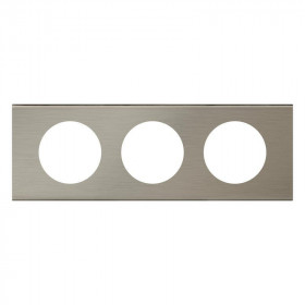 Πλαίσιο 3 Θέσεων Materials Ατσαλι Brushed Celiane™ 069103 LEGRAND