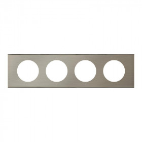 Πλαίσιο 4 Θέσεων Materials Ατσαλι Brushed Celiane™ 069104 LEGRAND