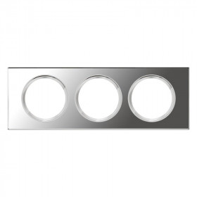 Πλαίσιο 3 Θέσεων Materials Mirror Γυαλί Celiane™ 069123 LEGRAND