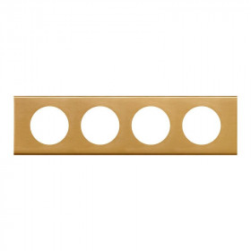 Πλαίσιο 4 Θέσεων Materials Χρυσό Brushed Celiane™ 069134 LEGRAND