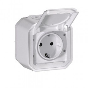 Πριζα Σουκό Επίτοιχη Λευκό Plexo 069771L LEGRAND
