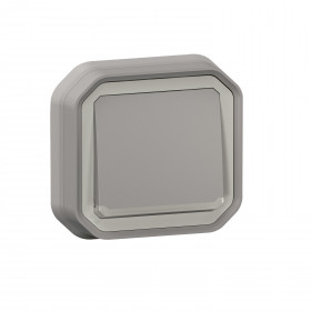Μπουτον Με Λυχνία Χωνευτό Γκρι Plexo 069822L LEGRAND