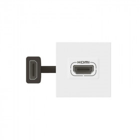 Πρίζα HDMI Προκαλωδιωμένη 2 Στοιχείων Λευκό Mosaic™ 078979L LEGRAND