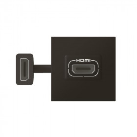 Πρίζα HDMI Προκαλωδιωμένη 2 Στοιχείων Μαύρο Mosaic™ 079479L LEGRAND