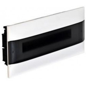 Πίνακας Γυψοσανίδας 1 Σειράς 18 Στοιχείων Λευκός Διάφανη Πόρτα PRACTIBOX S 137176 LEGRAND