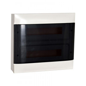 Πίνακας Επίτοιχος 2 Σειρών 18 Στοιχείων Λευκός Διάφανη Πόρτα PRACTIBOX S 137217 LEGRAND