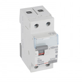 Ρελέ Διαρροής A 2P 63A 100mA 411566 LEGRAND