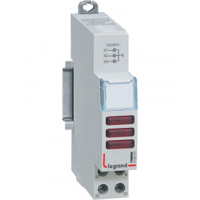 Ενδεικτική Λυχνία Ράγας Τριπλή Κόκκινη 400V 412933 LEGRAND