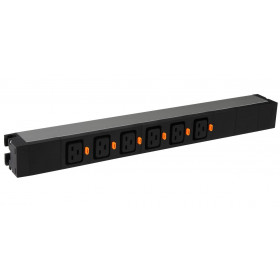 Πολύπριζο 1U 19" 6 Θέσεων Χωρίς Καλώδιο 646807 LEGRAND