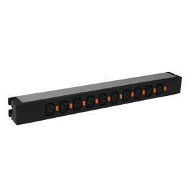 Πολύπριζο 1U 19" 10 Θέσεων Χωρίς Καλώδιο 646814 LEGRAND