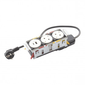 Πολύπριζο Γραφείου 2 Σούκο,2 USB Λευκό 654747 LEGRAND