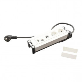 Πολύπριζο Γραφείου 2 Σούκο,2 USB, RJ45 Και HDMI Λευκό 654781 LEGRAND