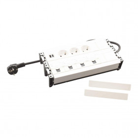 Πολύπριζο Γραφείου 3 Σούκο,2 USB Και 4 RJ45 Λευκό 654865 LEGRAND
