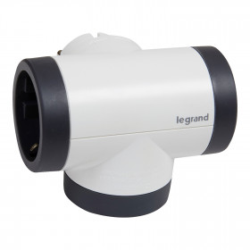 Πολύπριζο 2 Σούκο Και Διπλό USB TypeA+C Λευκό Και Μαύρο 694522 LEGRAND