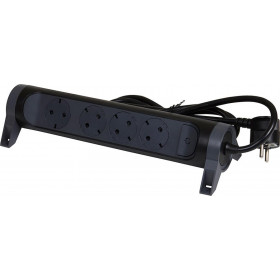 Πολύπριζο 4 Σούκο Με Διακόπτη 1,5m Μαύρο 694530 LEGRAND