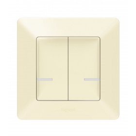 Ενσύρματος Διακόπτης Διπλός Κρεμ 752288 Valena Life with Netatmo®