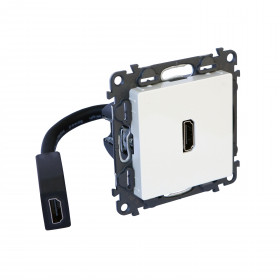 Πρίζα HDMI Προκαλωδιωμένη Κρέμ Valena™Life 753275 LEGRAND