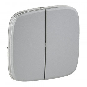 Μετώπη 2 πλήκτρων Αλουμίνιο Valena™Allure 755027 LEGRAND