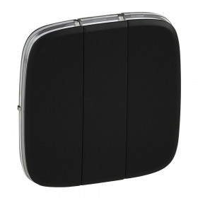 Μετώπη Διακόπτη Τριπλού Μαύρο Valena™Allure 755038 LEGRAND