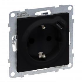 Πρίζα Σούκο Ασφαλείας Και USB C Μαύρο Seano™ 765326 LEGRAND