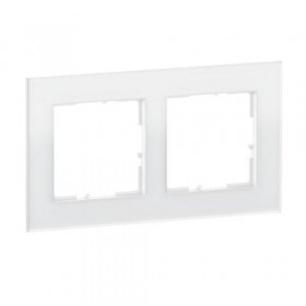 Πλαίσιο 2 Θέσεων White Glass Seano™ 766102 LEGRAND