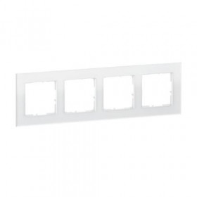 Πλαίσιο 4 Θέσεων White Glass Seano™ 766104 LEGRAND