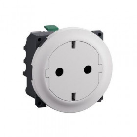 Πρίζα Σούκο Flat Design Λευκό Celiane™ CB0122 LEGRAND