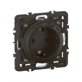 Πρίζα Σούκο Και USB C Φόρτισης Μαύρο Celiane™ CN0141 LEGRAND