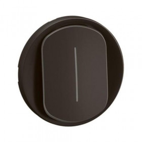 Μετώπη 1 Πλήκτρου Μαύρο Μεσαίου A/R Φωτεινής Λειτουργίας Celiane™ CN1005 LEGRAND