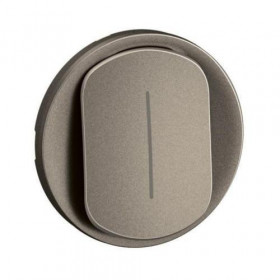 Μετώπη 1 Πλήκτρου Τιτάνιο Μεσαίου A/R Φωτεινής Λειτουργίας Celiane™ CT1005 LEGRAND