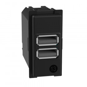 Μηχανισμός Πρίζα USB Διπλή Φόρτισης Συσκευών TypeA 1 Στοιχείου K4191AA BTICINO