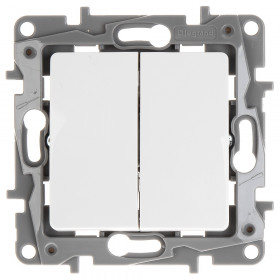 Διακόπτης Διπλός A/R Λευκός Niloe™ NP LEGRAND