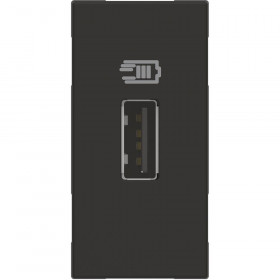 Πρίζα Φόρτισης USB TypeA 1 Στοιχείου Μαύρο RG4190A BTICINO