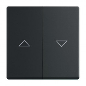 Μετώπη Ρολών Πλήκτρου Μαύρο Soft 1785JA-885 BUSCH-JAEGER/ABB