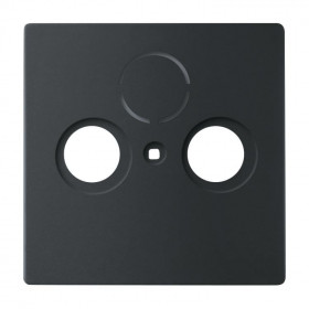 Μετώπη Πρίζας TV-R-SAT Μαύρο Soft 1743-885 BUSCH-JAEGER/ABB