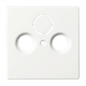 Μετώπη Πρίζας TV-R-SAT Λευκό Soft 1743-884 BUSCH-JAEGER/ABB