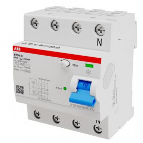 Ρελέ Διαρροής B 4P 40A 300mA F204 B-40/0,3 ABB
