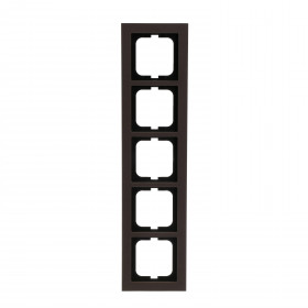 Πλαίσιο 5 Θέσεων Καφέ Σκούρο 1725-243 aXcent ABB