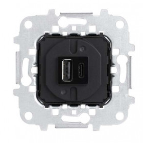 Μηχανισμός Πρίζα Φόρτισης USB TypeA+C 8185.1 Sky ABB
