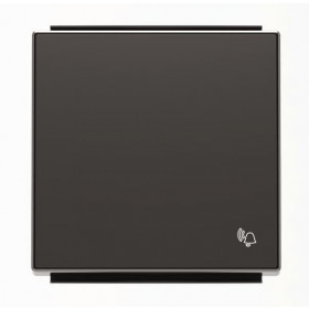 Μετώπη 1 Πλήκτρου Με Σύμβολο Κουδούνι Μαύρο Soft 8504NS Sky ABB