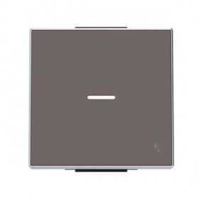 Μετώπη 1 Πλήκτρου Για Φωτεινή Λειτουργία Και Σύμβολο Κουδούνι Taupe 8504.3TP Sky ABB