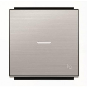 Μετώπη 1 Πλήκτρου Για Φωτεινή Λειτουργία Και Σύμβολο Κουδούνι Ατσάλι 8504.3AI Sky ABB