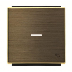 Μετώπη 1 Πλήκτρου Για Φωτεινή Λειτουργία Και Σύμβολο Κουδούνι Χρυσό 8504.3OE Sky ABB