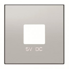Μετώπη Πρίζας Διπλής USB Αλουμίνιο 8585PL Sky ABB