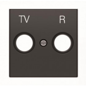 Μετώπη Πρίζας TV-R Μαύρο Soft 8550NS Sky ABB